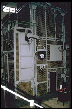 Kesselanlage vom Maschinenhaus gesehen