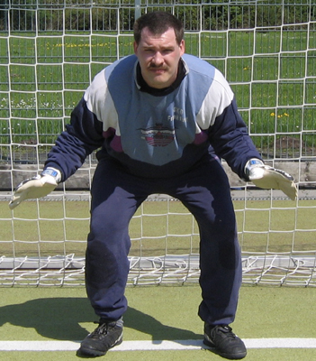 Torwart in Bereitschaftsstellung